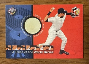 2000 Upper Deck HoloGrFX A Piece of the World Series Game Base Derek Jeter #PS1 - Picture 1 of 2