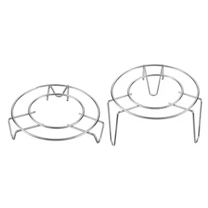 Remaches metálicos de 4,7" de diámetro para cocina plateados (1"/2,6" de alto) 2 piezas - Imagen 1 de 6
