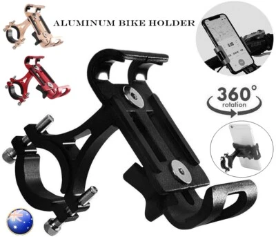 360° Aluminum Motorcycle Bike Bicycle Holder Handlebar Cell Phone GPS MTB Mount - image 1 of 4