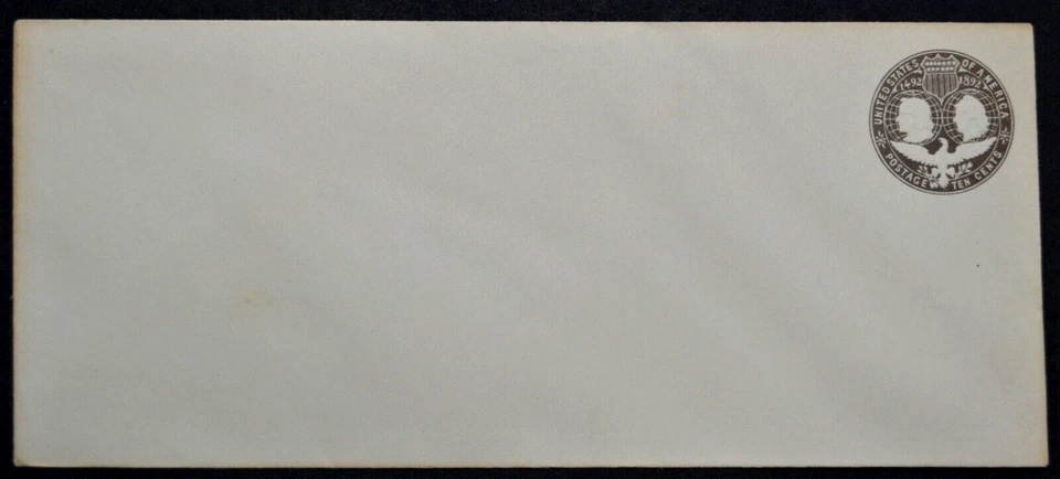 1893 US Sc. #U351 Columbian issue envelope, 10 cent mint, fair to good shape - Image 1 of 1