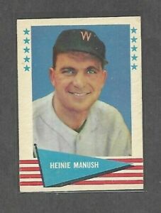 1961 Fleer Baseball #57 Hennie Manush EX 057OG