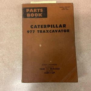 CAT Caterpillar 977 PARTS MANUAL BOOK TRAXCAVATOR TRACK LOADER sn 20A1-4222 43D - Picture 1 of 4
