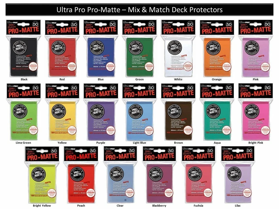 Ultra Pro Deck Protector Pro Matte Sleeves Trading Cards 50 ct in Pack Pokemon  - image 1 of 1