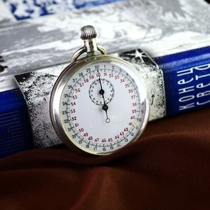 Swiss Stopwatch One Button Vintage Mechanical Collectible Vintage Stopwatch - Picture 1 of 13
