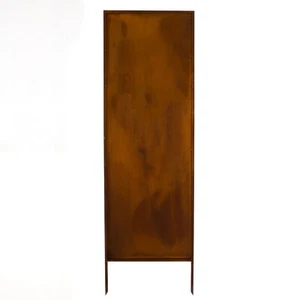 SICHTSCHUTZ EDELROST GARTEN DEKO VOLL 160 x 50 CM ROSTTOR METALL ROSTOPTIK - Bild 1 von 5