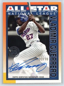 2025 Topps Series 2 Vladimir Guerrero All Star Auto #90AS-VG Black Parallel /10 - Picture 1 of 2
