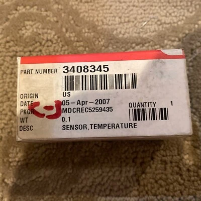 # 3408345 Genuine OEM Cummins Intake Air Temperature Sensor New - Image 1 of 2