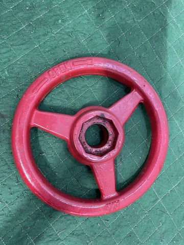 Vintage 10" Industrial Cast Iron Valve Handle Wheel Steampunk Cover