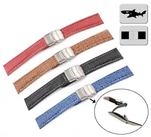 CINTURINO OROLOGIO SHARK AD CON CHIUSURA DI DISTRIBUZIONE 18 MM, 20 MM, 22 MM, 24 MM US - Foto 1 di 9