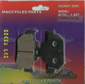 Juego de 1 pastillas de freno de disco delanteras Suzuki LS650/LS650F/LS650P 86-14 - Imagen 1 de 1