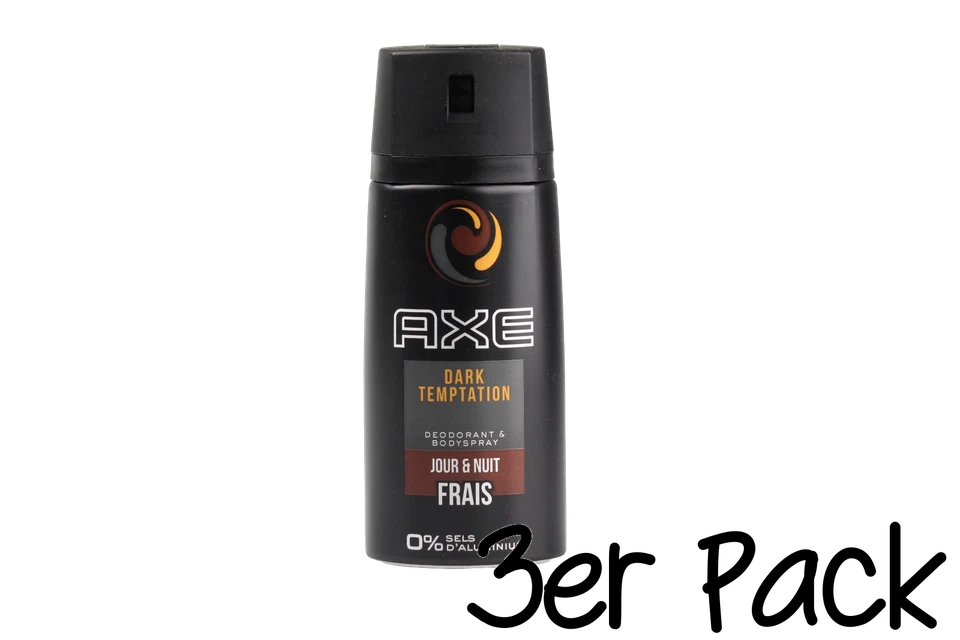 24,33€/1 L 3x AXE Dark Temptation Deodorant Deospray 150 ml