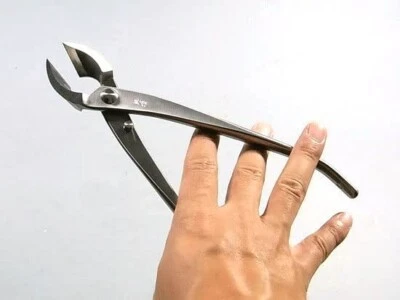 Kaneshin Bonsai Tools #802 Cortador cóncavo de acero inoxidable grande 205 mm (8,07") Foto 1 de 4