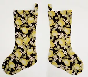 Medias de Navidad con flores de limón - Imagen 1 de 1