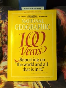 National Geographic Magazine 100 YEARS (SEPT.'88) Vol.174,#3 Like New Cond. Rare - Picture 1 of 3