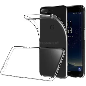 For OnePlus 8T 6T 6 3 3t Clear Gel Case Cover & Tempered Glass Screen Protector - Picture 1 of 6