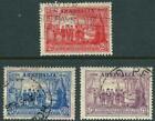 Australia - 1937 Nsw Sesqui-Cent. Set To 9D Purple Vfu Sg193-195 Cv £15 [A4324]