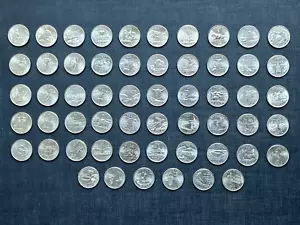 1999-2008 P/D 50 state quarters, D. C. , 4 U. S. Territories. Complete Set - Picture 1 of 2