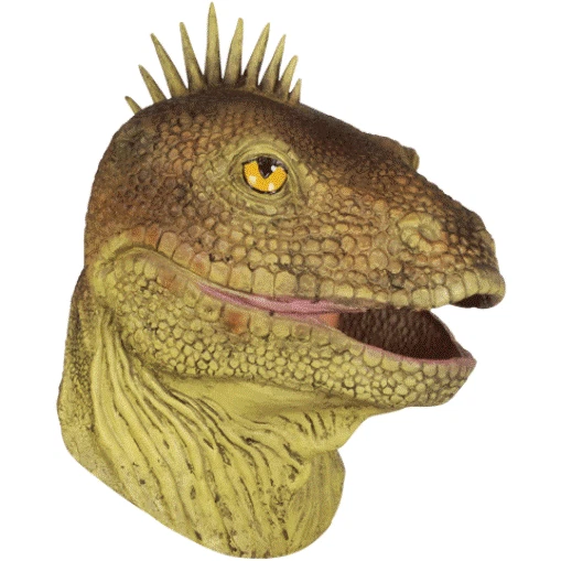 ADULT LIZARD GECKO REPTILE TROPICAL IGUANA DINOSAUR ANIMAL COSTUME LATEX MASK - Image 1 of 1