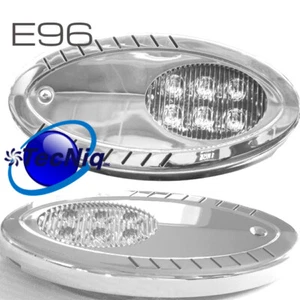 E96 TecNiq Flood Spot pair of LED Lights SS 900 lum Marine Boat Trailer Docking - Picture 1 of 11