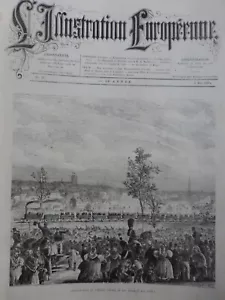 1847 1884 CHEMIN DE FER BELGE VALLEE VESDRE 4 JOURNAUX ANCIENS - Bild 1 von 4