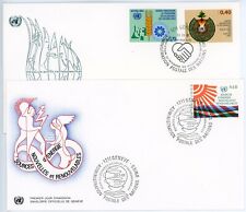 1981 Geneva FDC Cover United Nations Lot of 2 #14041 