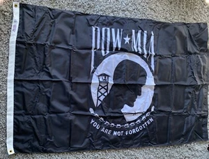 NEW IN BOX POW MIA BLACK 3x5 NYLON Annin Nyl-Glo FLAG MADE IN USA - Imagen 1 de 7