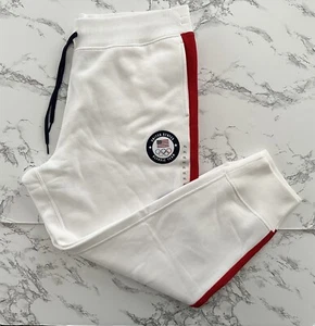 Polo Ralph Lauren USA Olympic Ski Team Knit Fleece Jogger Pants Women’s Size XL - Picture 1 of 10