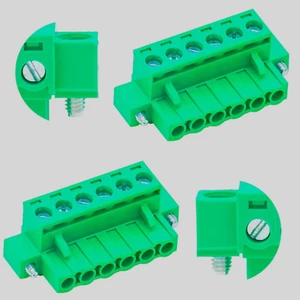 Tcenofoxy 10 PCS 5.08mm 6 Pin Phoenix Type Connector Green PCB Screw Plug Termin - Picture 1 of 6