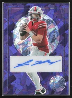 Lincoln Kienholz 2024 Leaf Pro Set Platinum Purple Ice Auto /6 #PL-LK1 - Image 1 of 3