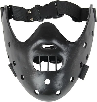 Hannibal Lecter Mask Cosplay the Silence of the Lambs Half Face Killer Halloween - Image 1 of 2