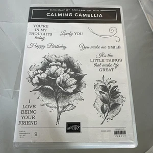 Stampin Up BERUHIGENDE KAMELIE Stempelset Blumen Grüße klammern 158117 - Bild 1 von 4