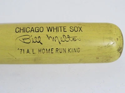 Bill Melton Chicago White Sox Wood Bat 71 A.L. Home Run King Louisville Pro 29" - Image 1 of 4