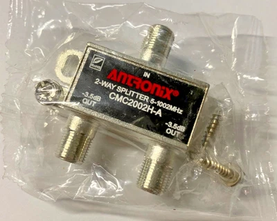 Antronix CMC2002H-A Cable TV 2-way splitter CATV two way splitter RG6 5-1002MHZ - Image 1 of 2