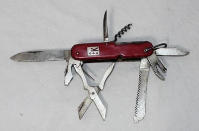 Cuchillo utilitario estilo suizo vintage años 60 KORIUM K hecho en Alemania Foto 1 de 3