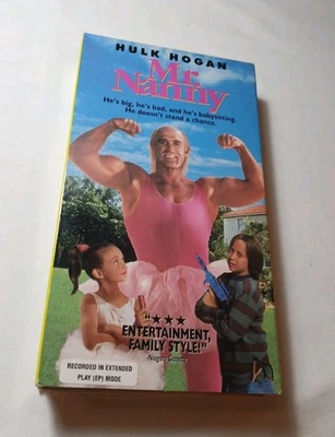 Mr. Nanny (VHS, 1994) Hulk Hogan Comedy Family Sherman Hemsley Movie Very Good - Image 1 of 4