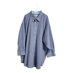 Paul Fredrick Finest Long Staple Cotton 22 35 blau weiß Gingham Karo  - Bild 1 von 11