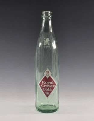 Garrafa de cola Diamond RC Royal Crown líquida de uma pinta 1966 vintage - Imagem 1 de 4