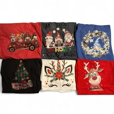 Camisa de vacaciones para niños jóvenes M/L PAQUETE reventa artesanía espectáculo serigrafía gnomo unicornio Foto 1 de 4