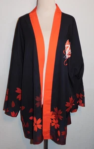 Adult 3X Fox Sakura Print Kimono - Picture 1 of 3