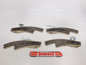 4X Märklin H0 AC Curve Switch E-Switch M-Track 5141 Left 5142 Right #EF498-1 - Picture 1 of 5