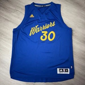 STEPH CURRY Golden State Warriors Jersey XL 48 Christmas 2016 Authentic Swingman - Picture 1 of 11