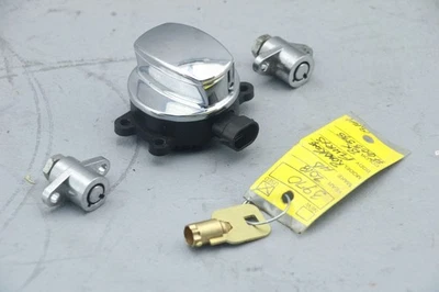 2015 Harley Road King Ignition Switch Knob & Lockset Kit + KEY #3970 - Image 1 of 4