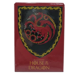 Calamita Game Of Thrones Casa del Drago Rosso e Oro Design Ata-Boy 3,5" x 2,5" - Foto 1 di 2