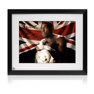 Frank Bruno Signed Boxing Photo: WBC Champion. Framed - Picture 1 of 3