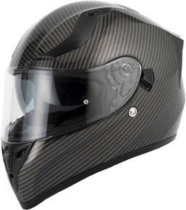 Vcan H128 Full Face Motorcycle Motorbike Dual Visor Helmet - Venom Carbon - Picture 1 of 2