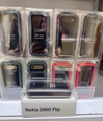Original Nokia 2660 Flip 4G Dual-SIM 128MB+48MP Unlocked Flip Mobile Phone New - Image 1 of 4