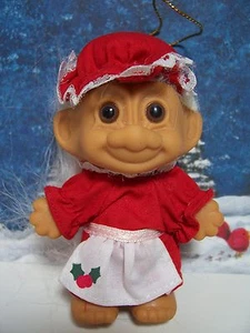 "ABUELA DE NAVIDAD / SEÑORAS CLAUS - Muñeca Russ Troll de 3" - NUEVA EN BOLSA ORIGINAL - Imagen 1 de 7