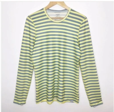 Camisa Patagonia Capilene 1 Peso Seda Rayas Amarilla Manga Larga Mujer Talla M Foto 1 de 4