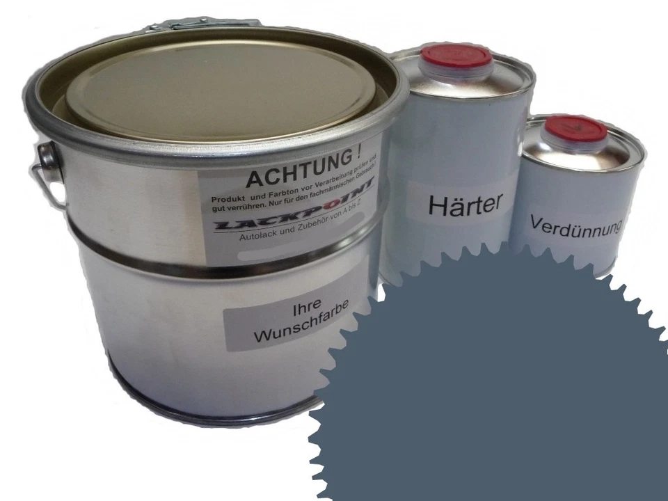 3,5 Liter Set 2K Autolack RAL 7031 Blaugrau Matt kein Klarlack Trendlack neu! - Bild 1 von 1