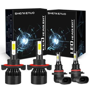 For Ford F-150 2004-2014 LED Headlights Combo High/Low Beam + Fog Light Kit 4Pcs - Picture 1 of 12